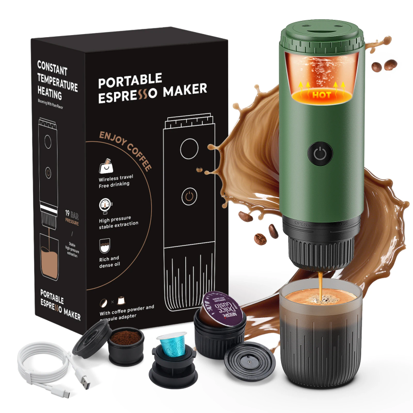 Coffee Equipment For Camping - Portable Espresso Machine 3-in-1 Travel Coffee