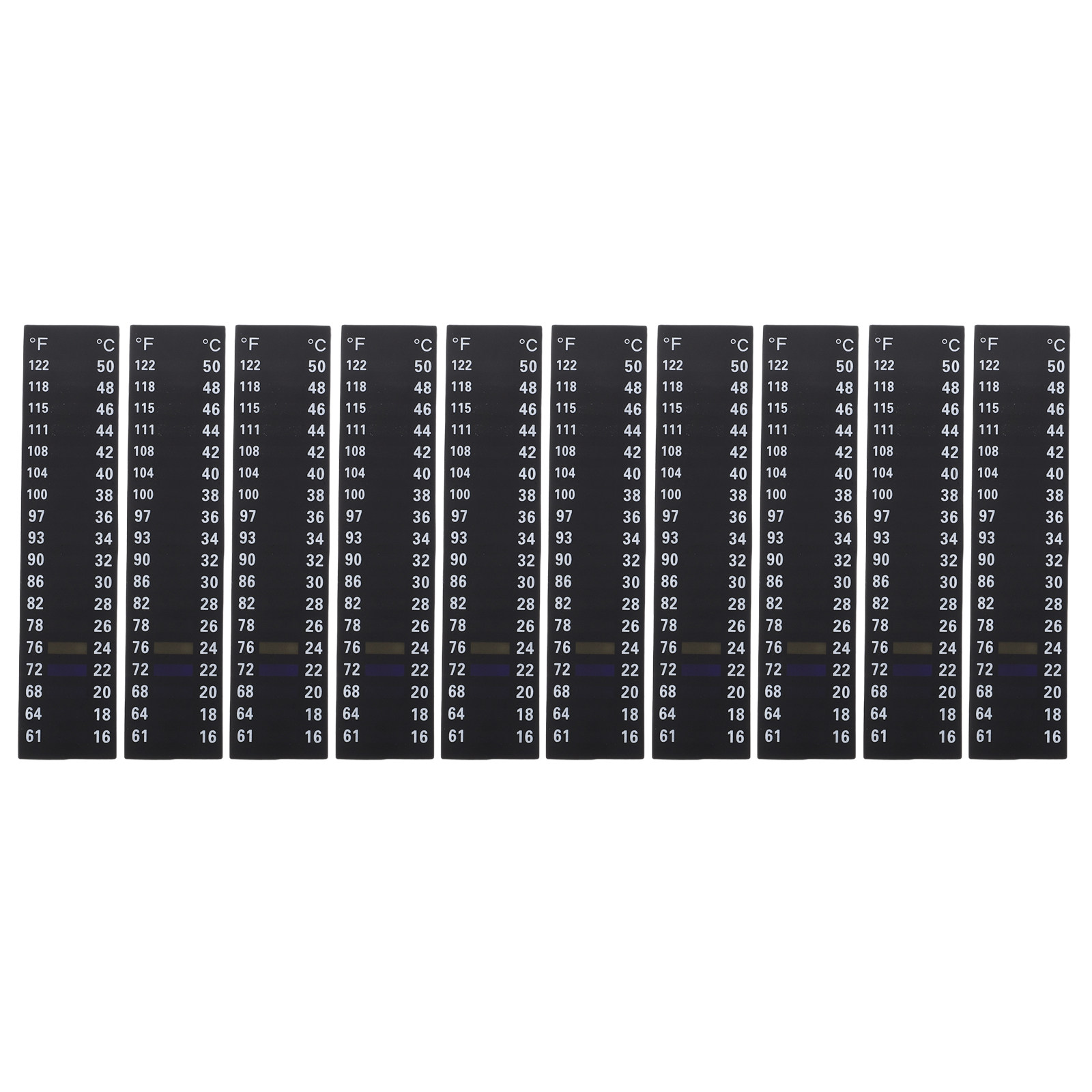 10Pcs Liquid Crystal Adhesive  – Temperature Strip Thermometer Bewertung und Preis