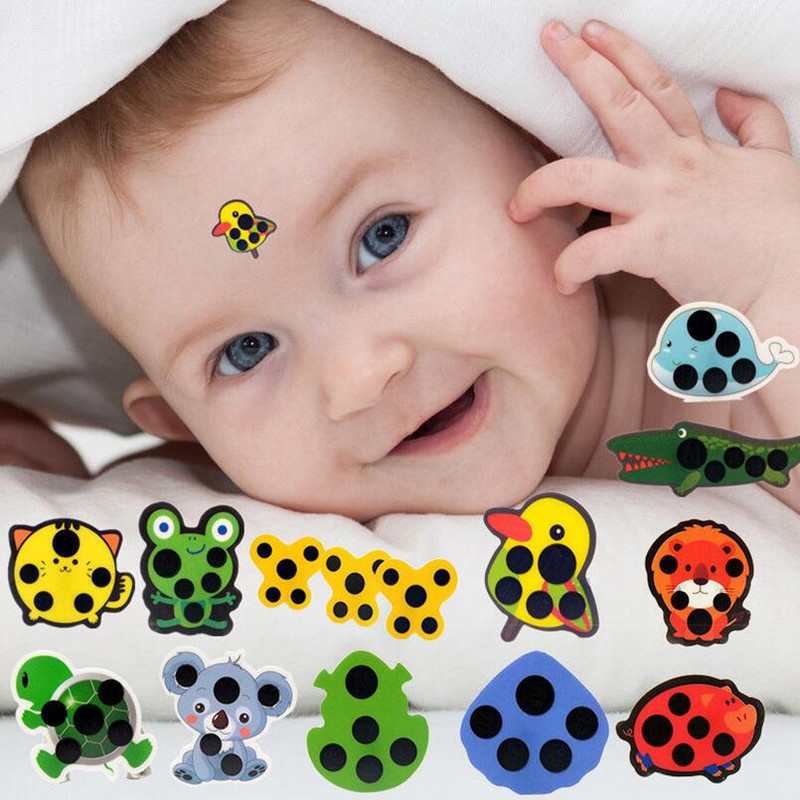 5pcs Baby Cute Cartoon Animal  – Temperature Strip Thermometer Bewertung und Preis