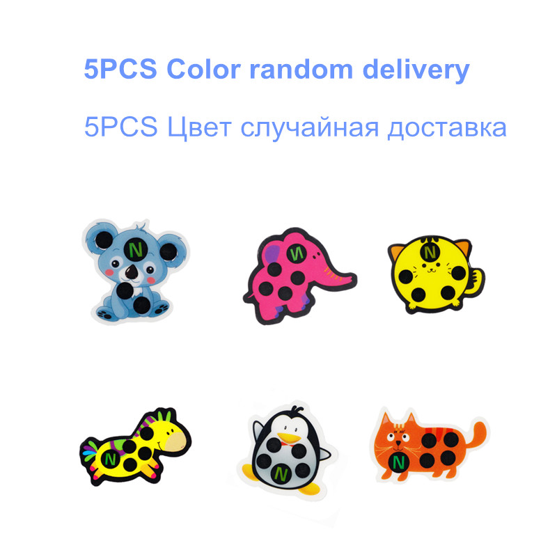 5pcs Baby Cute Cartoon Animal  – Temperature Strip Thermometer Bewertung und Preis