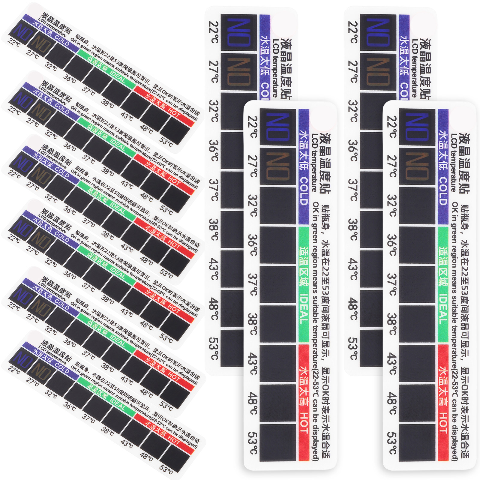 10Pcs Adhesive Thermometer Str – Temperature Strip Thermometer Bewertung und Preis