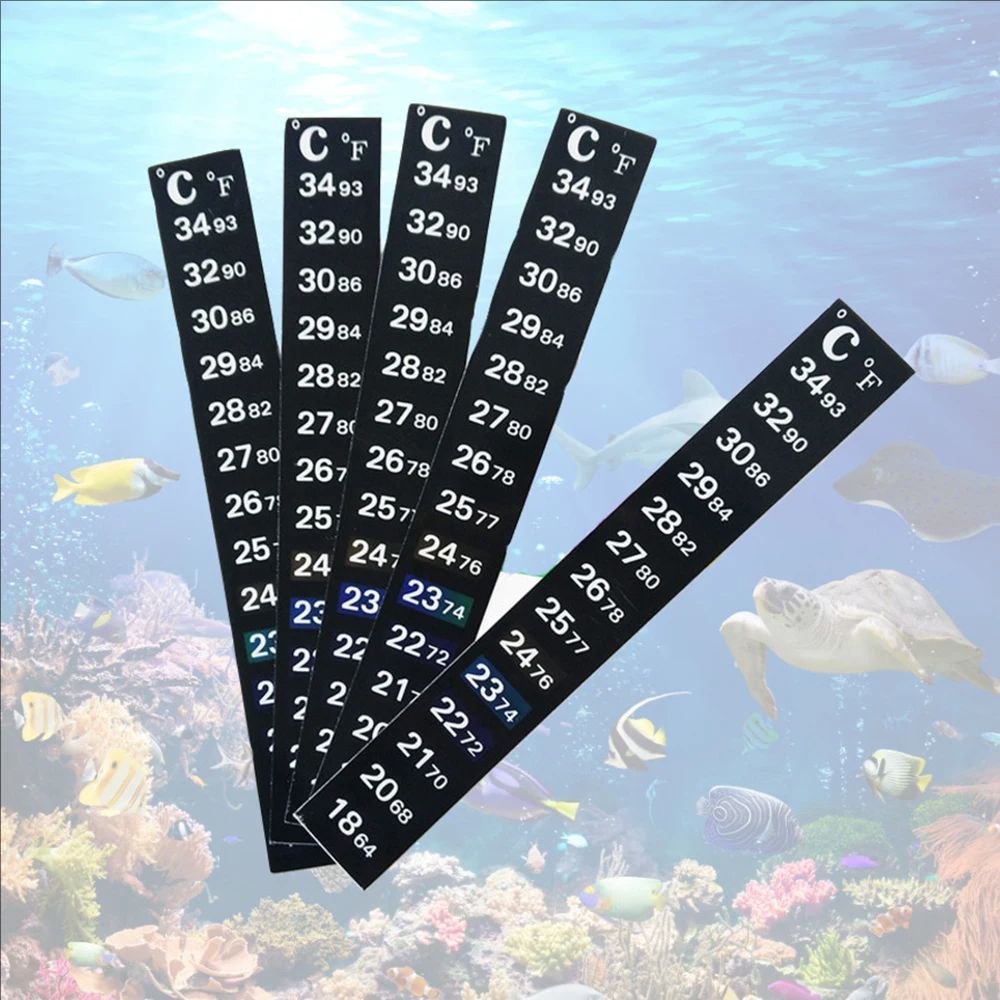 5Pcs/10Pcs Aquarium Fish Tank  – Temperature Strip Thermometer Bewertung und Preis