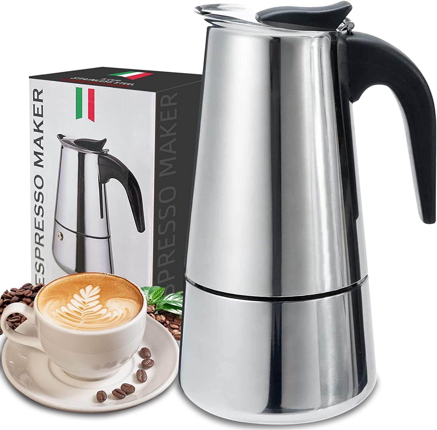 4/6/9 Cups Moka Pot Caffe Mach – Coffee Equipment Set Bewertung und Preis