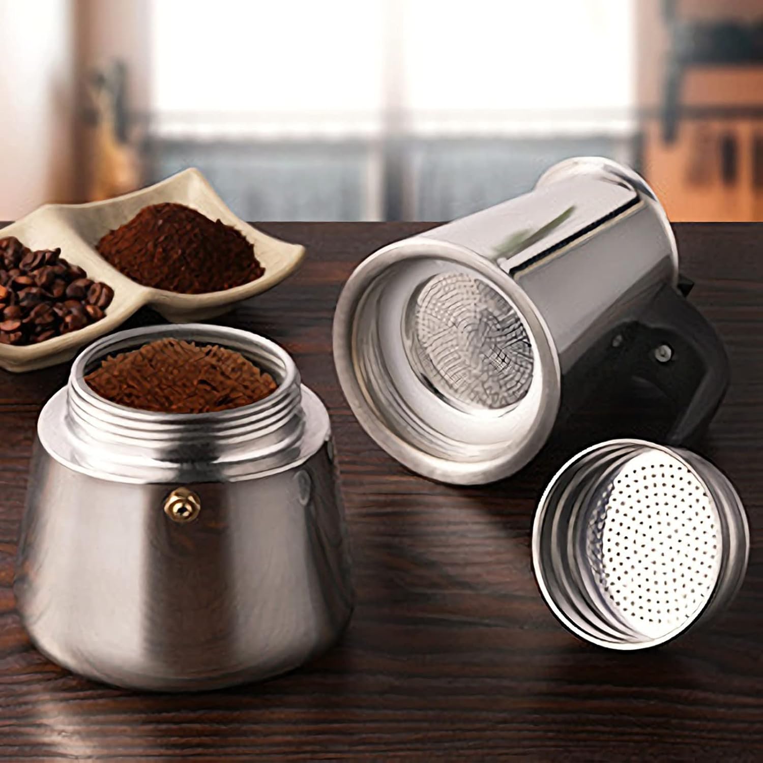 4/6/9 Cups Moka Pot Caffe Mach – Coffee Equipment Set Bewertung und Preis