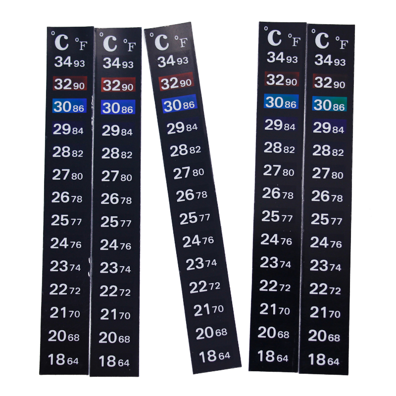 1/2/3/5pcs/lot Change color Th – Temperature Strip Thermometer Bewertung und Preis
