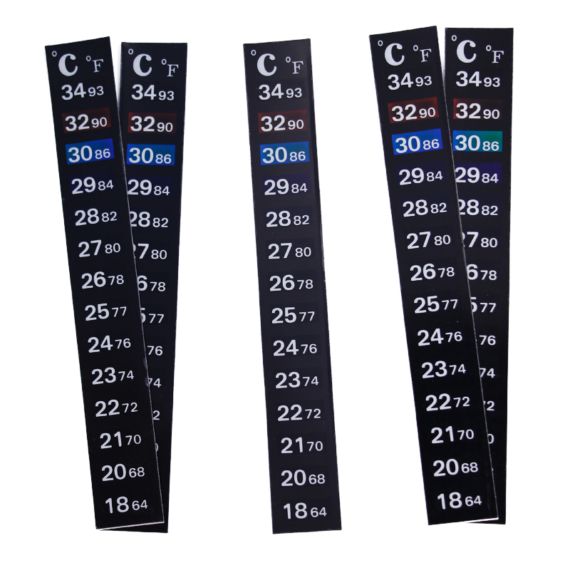 1/2/3/5pcs/lot Change color Th – Temperature Strip Thermometer Bewertung und Preis