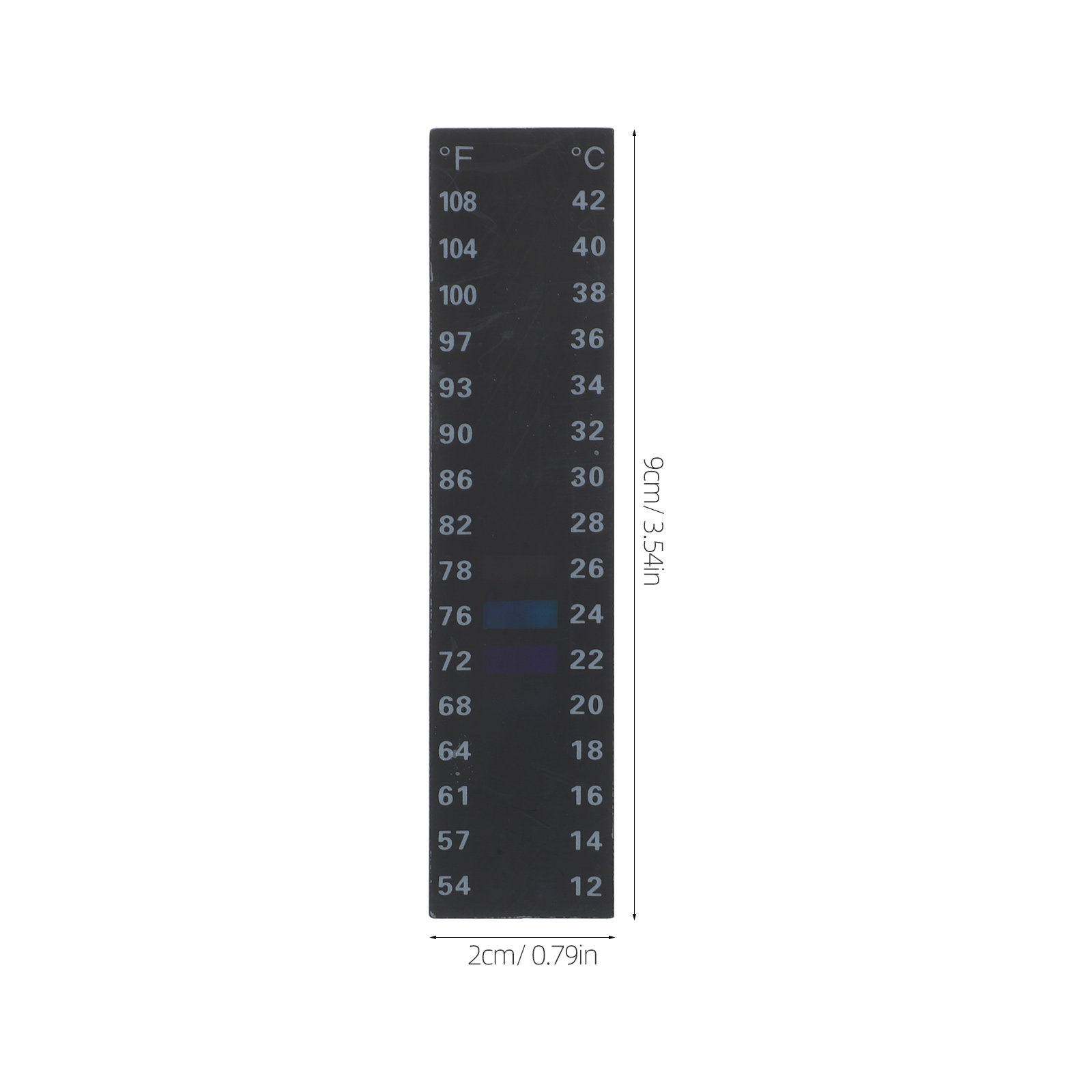 10Pcs Adhesive Liquid Crystal  – Temperature Strip Thermometer Bewertung und Preis