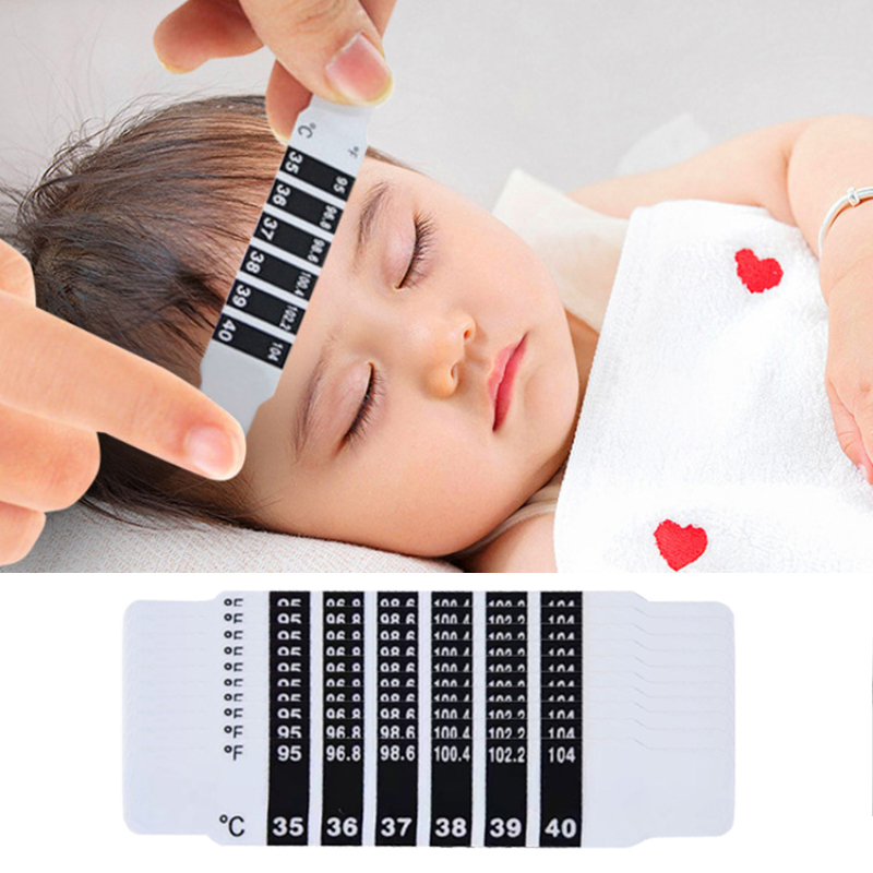 10Pcs Forehead Head Strip Ther – Temperature Strip Thermometer Bewertung und Preis