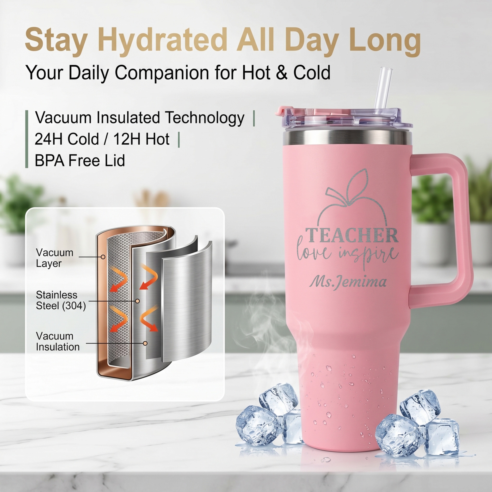 1L Teacher personalized text b – Coffee Equipment For Camping Bewertung und Preis